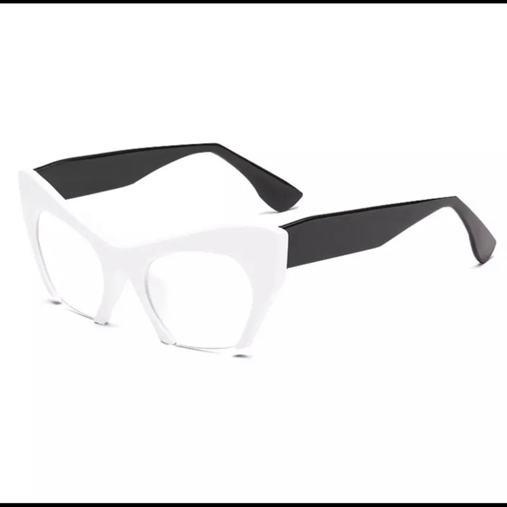 White Retro Cateye Frames